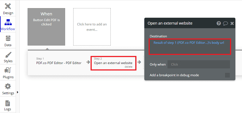 Step 15 – Set Destination