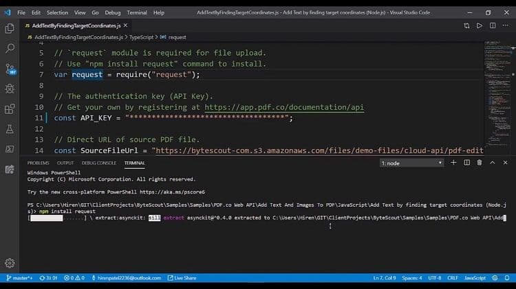 Add Text to Existing PDF APi
