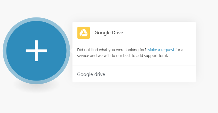 Screenshot of selecting Google Drive app