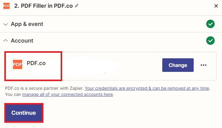 Zapier - Pdf Filler