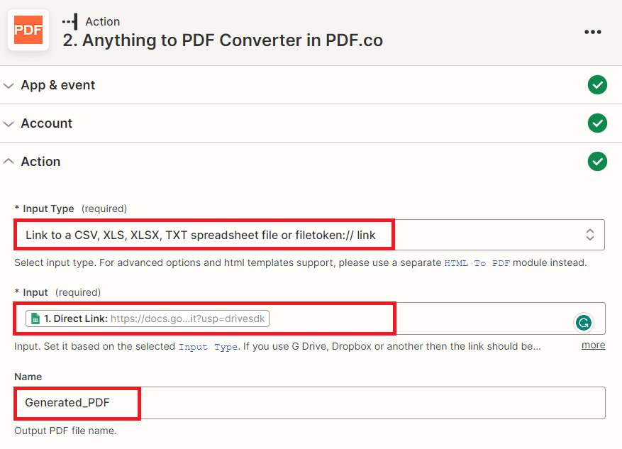 Setup PDF.co Configuration