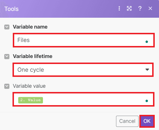 Setup Variable Tools