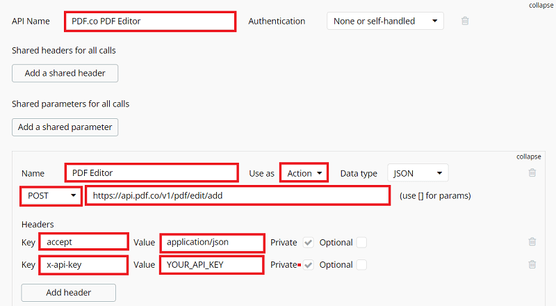 Step 9 – Set up API Connector