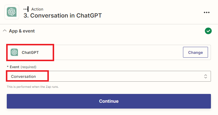 Screenshot of adding ChatGPT app