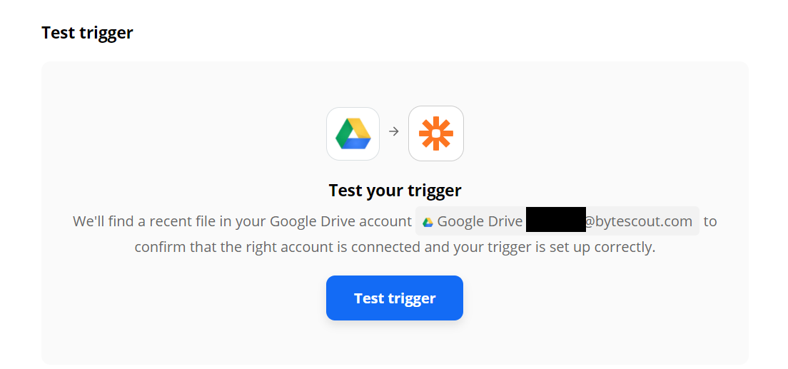 Test The Trigger To Make Sure That The Account Is Setup Correctly