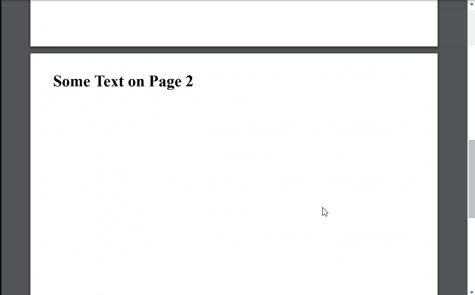 Output PDF with Page Break