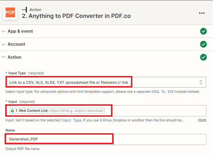 Setup PDF.co Configuration