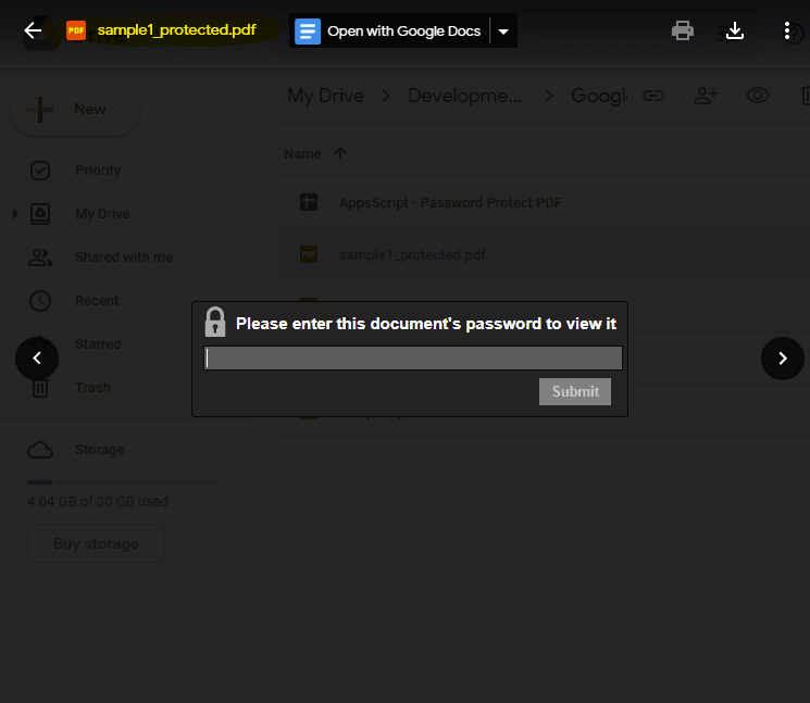 Prompted to Enter Password