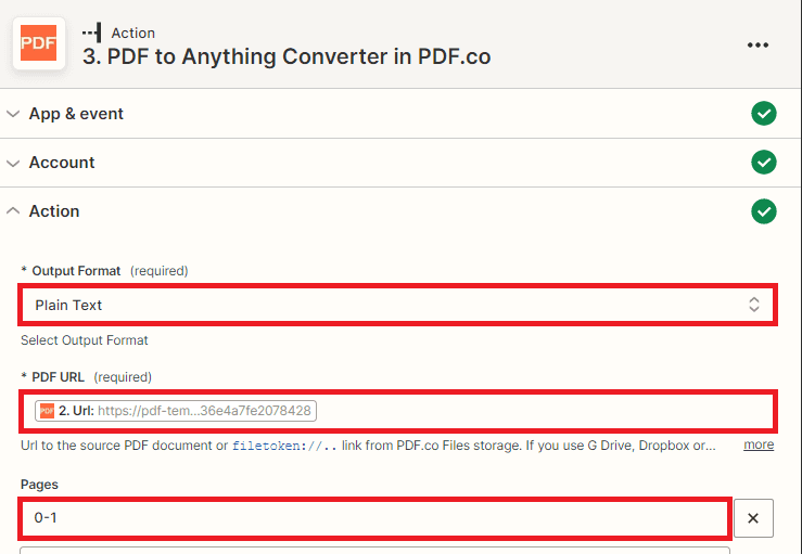 Setup PDf.co Configuration