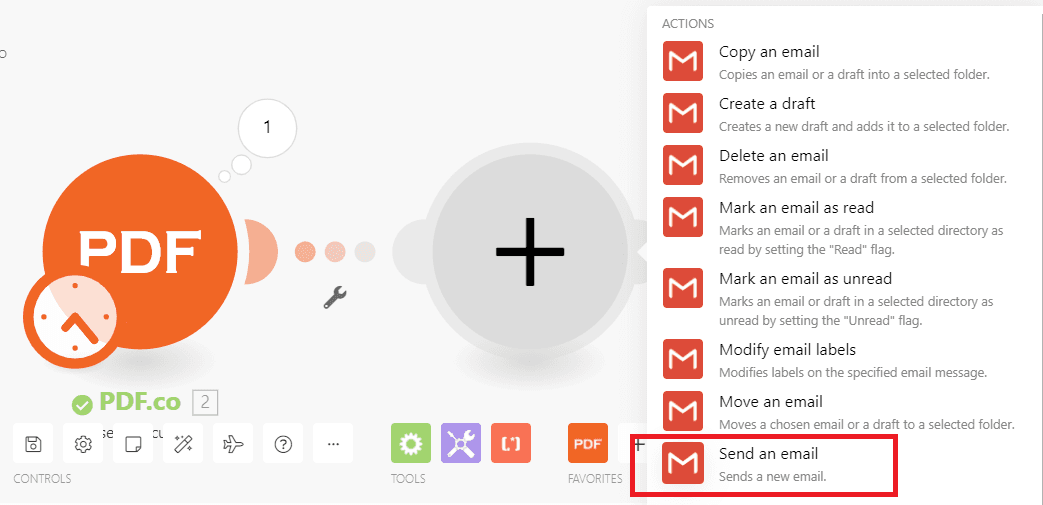 Use Gmail To Send Parsed Data