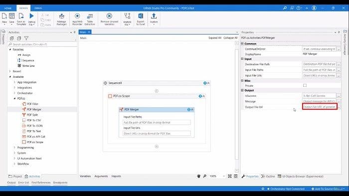 UiPath Merge PDF