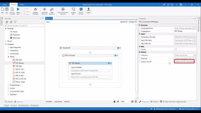 UiPath Merge PDF