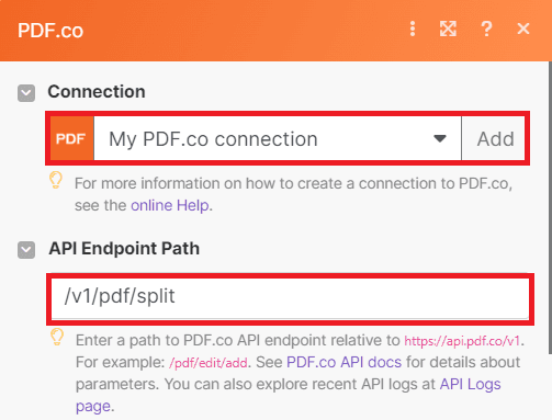 Setup PDF.co Configuration