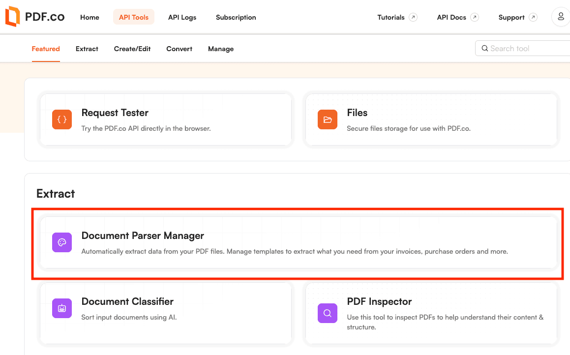 Document Parser Manager