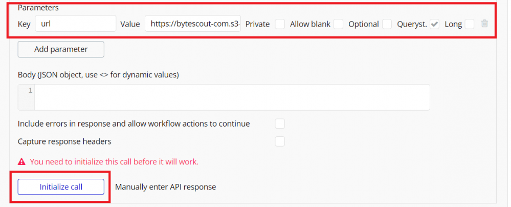 Step 10: Add Parameters