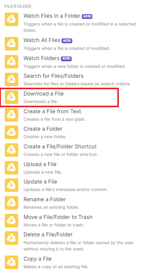 Add Google Drive Module