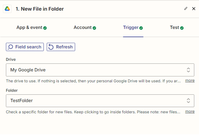 Setup Google Drive Configuration