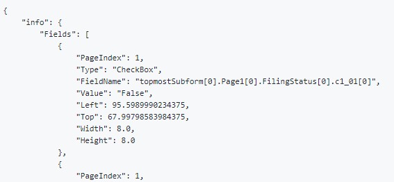 Form Field Information