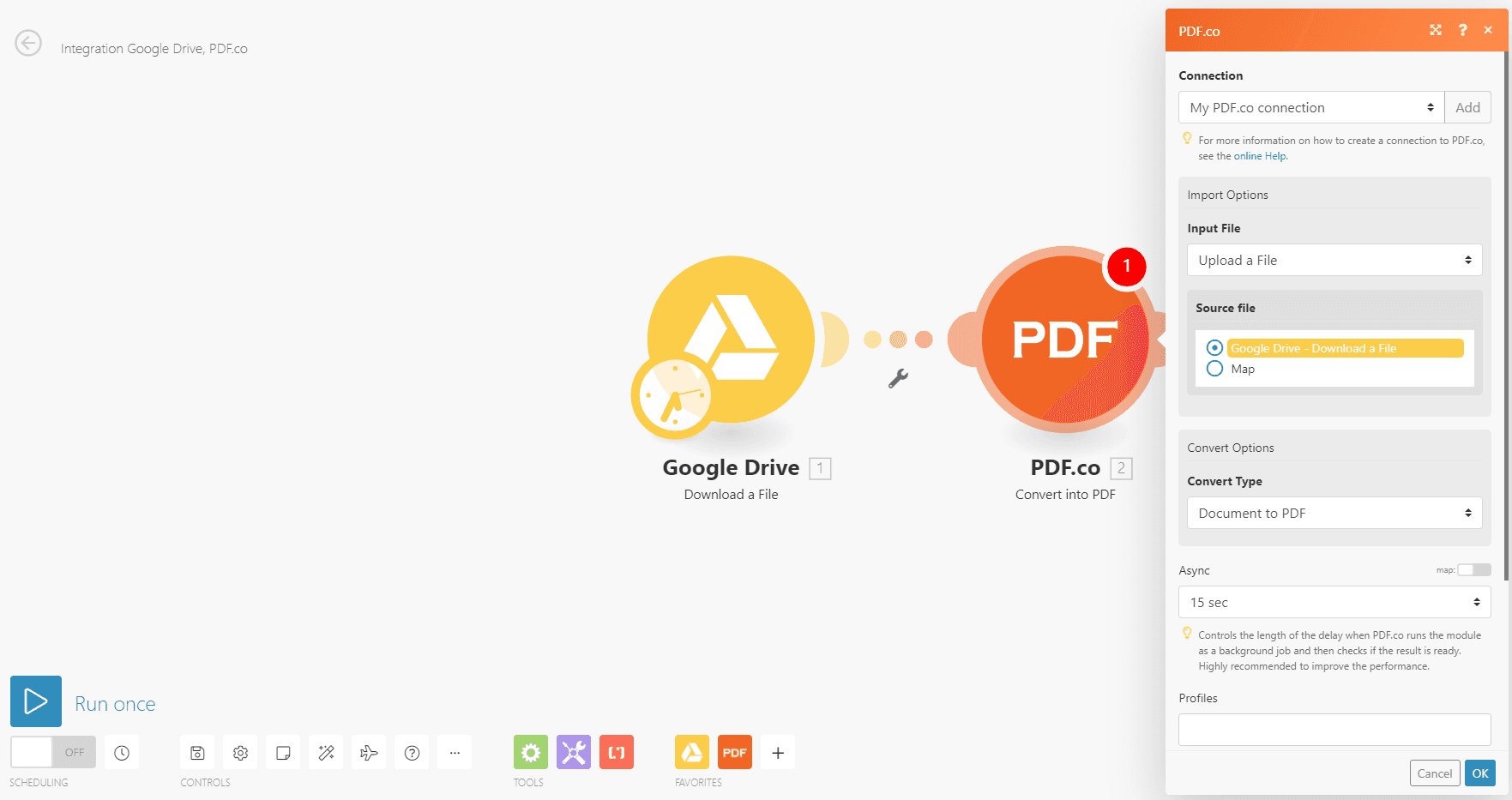 Setup the PDF.co module