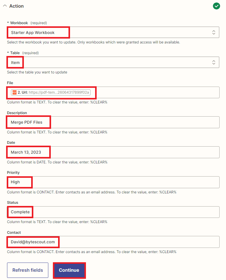 Setup Honeycode Configuration